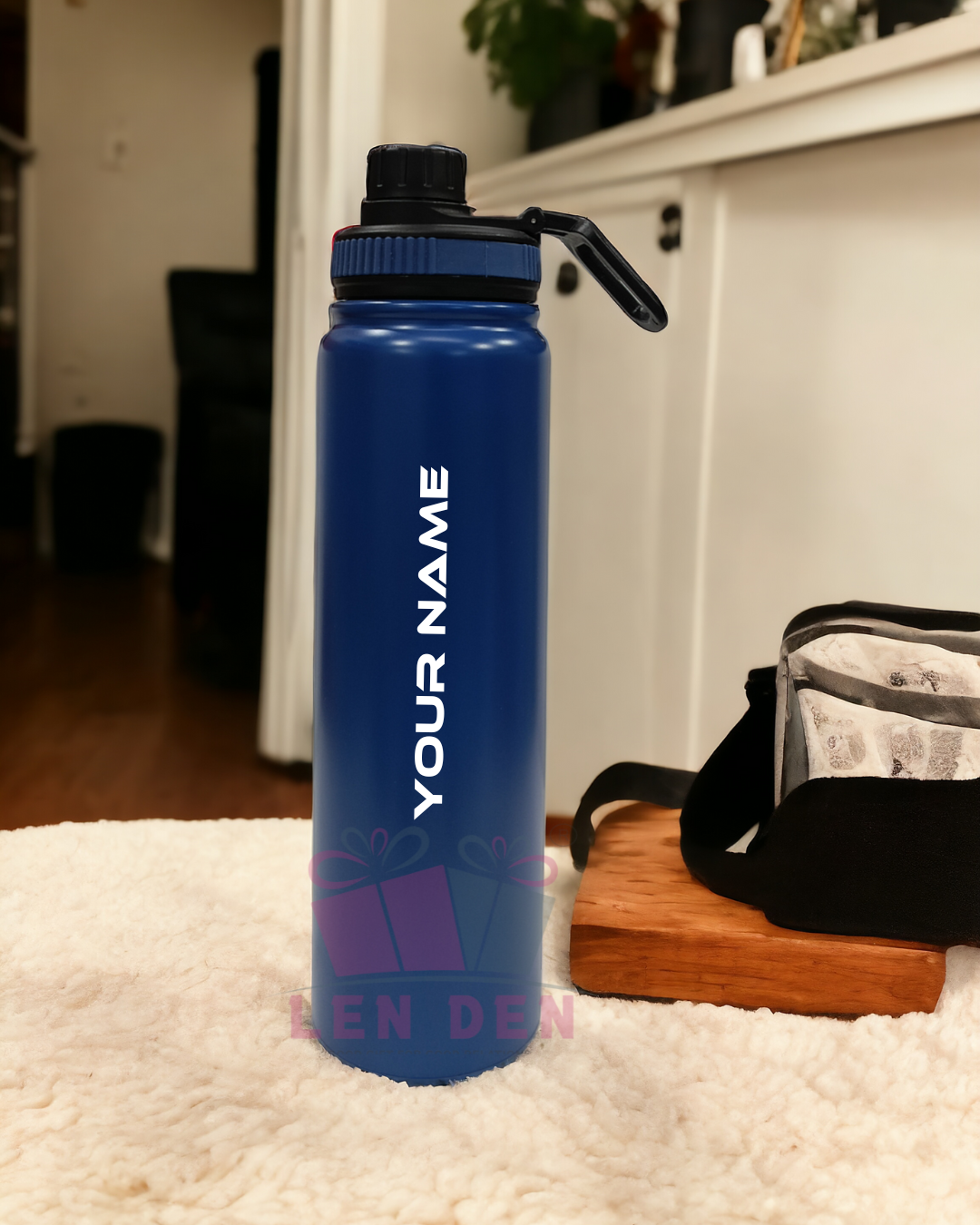 Sports Water Bottle Steel Body For Home/Office/Gym/Travel (890 ml)
