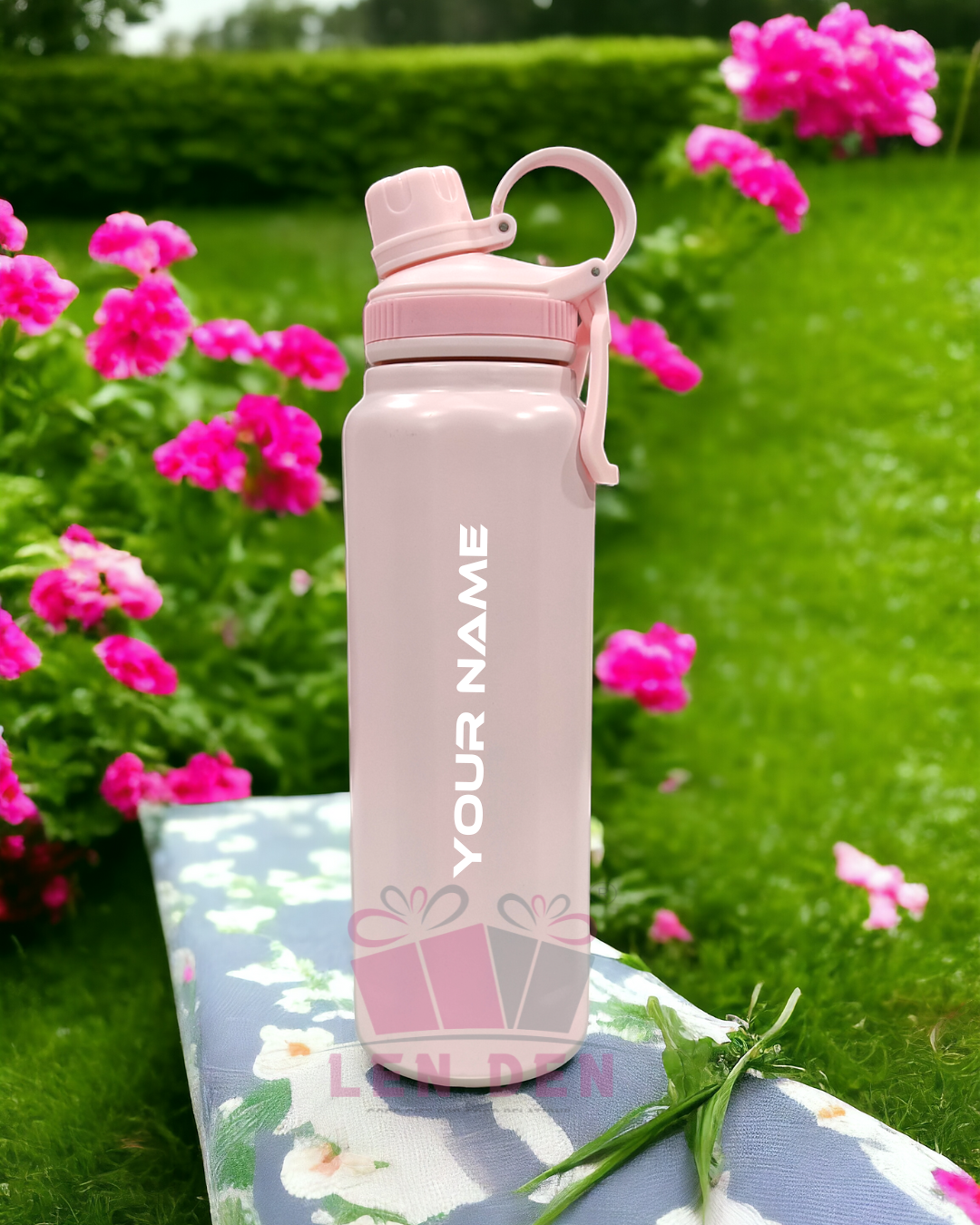 Flip Straw Water Bottle Steel Water Bottle For Home/Office/Gym/Travel (890 ml)