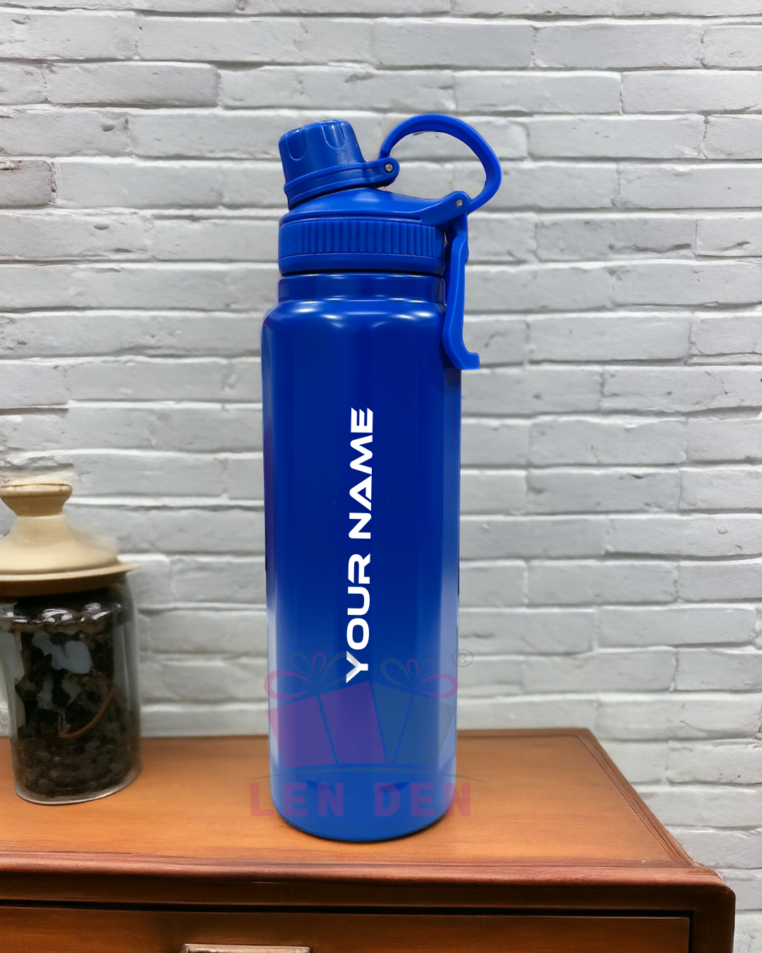 Flip Straw Water Bottle Steel Water Bottle For Home/Office/Gym/Travel (890 ml)