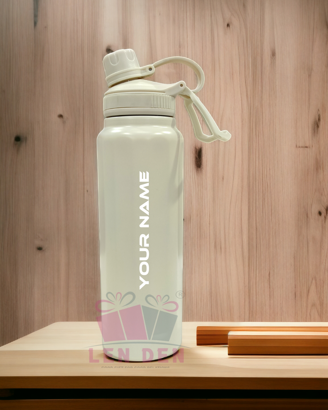 Flip Straw Water Bottle Steel Water Bottle For Home/Office/Gym/Travel (890 ml)