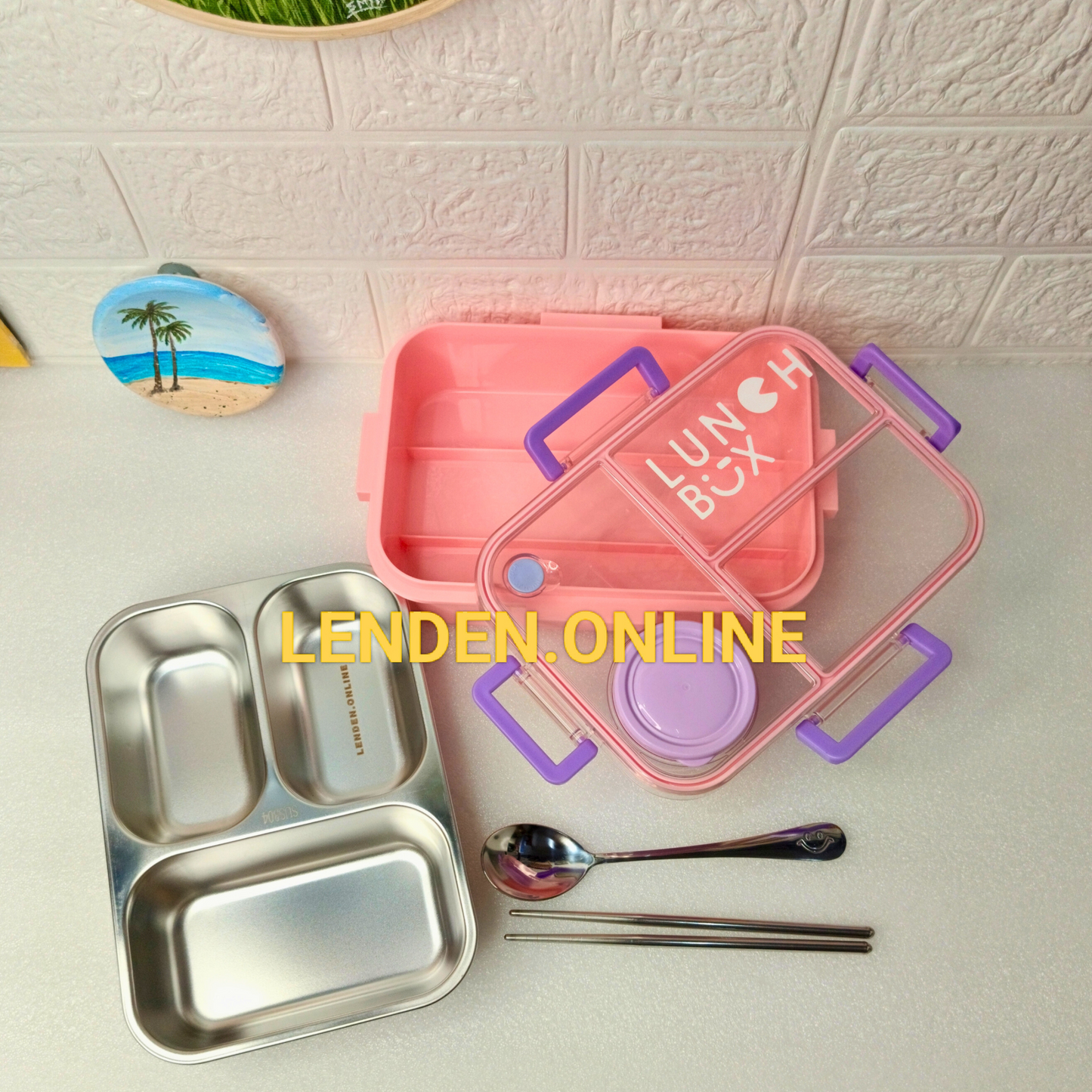 Perfect Portion Bento Lunch Box (Stainless Steel)