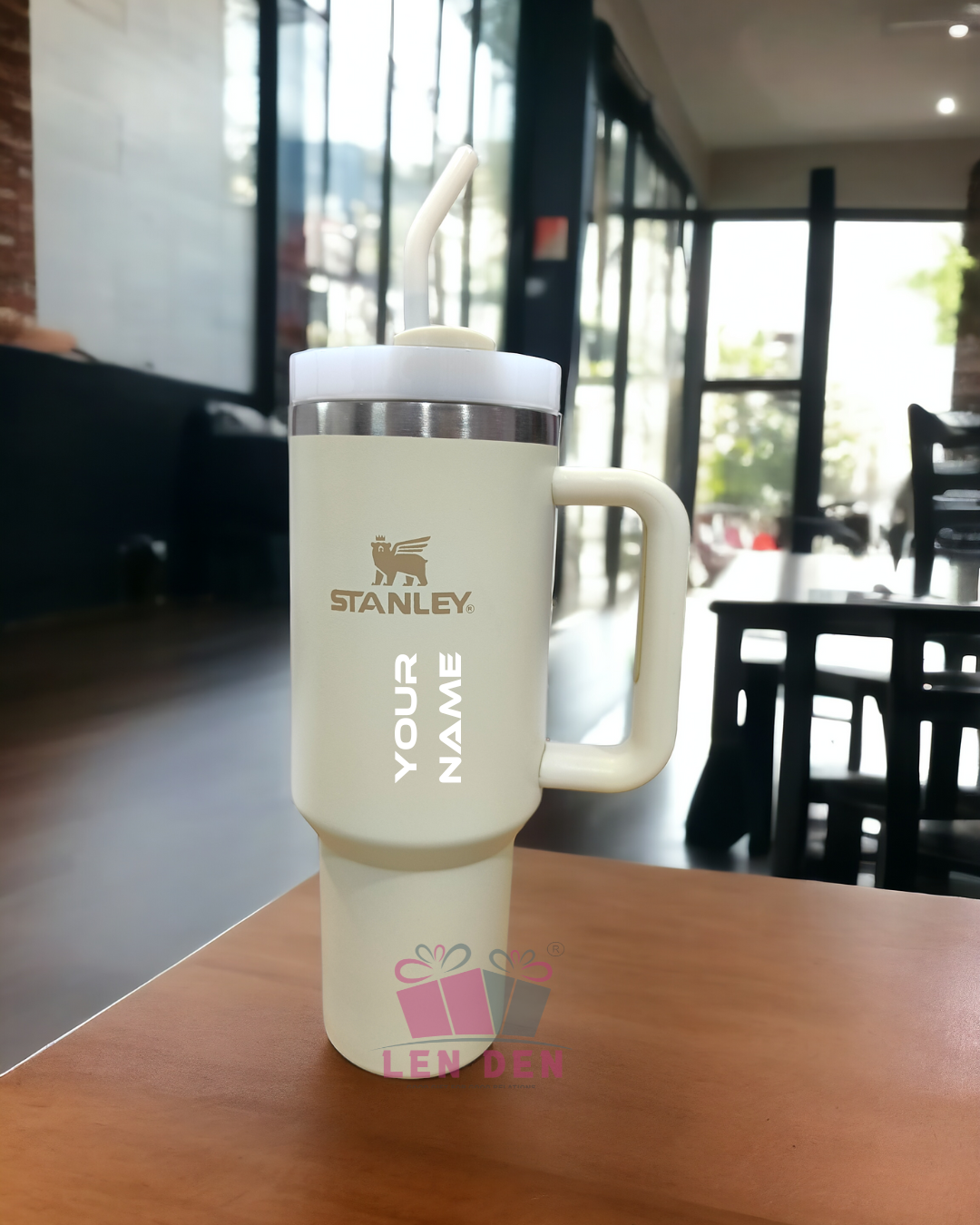 STANLEY TUMBLERS With Double Straw, Vacuum Insulated Stainless Steel Water Bottle for Home (1200 ml)