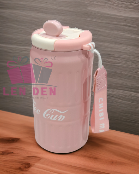 Premium Cola Coffee Mug Steel Body For Home/Office/Gym/Travel  (500  ml)