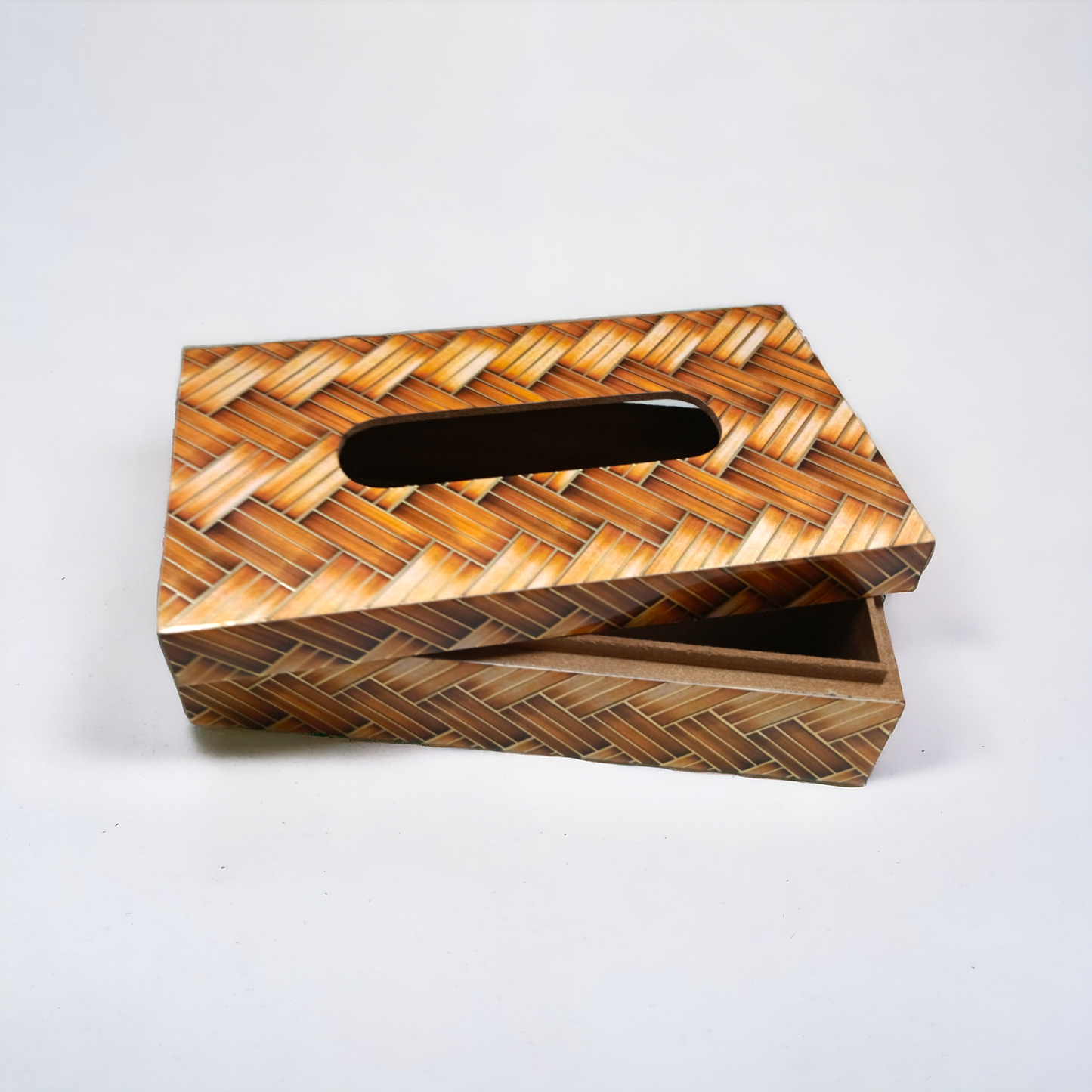 Premium quality resin wood tissue paper box LD-62-T