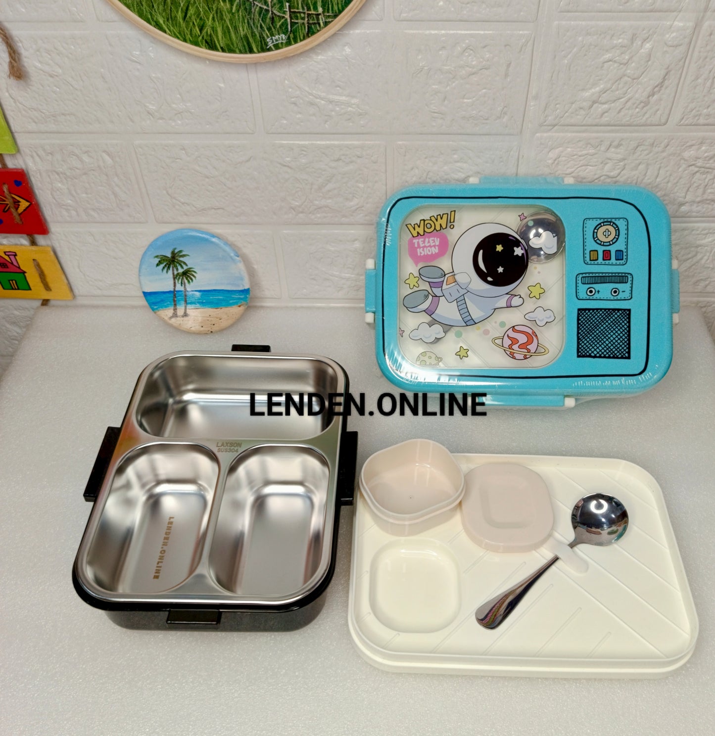 Perfect Portion Bento Lunch Box (Stainless Steel) 820 ml