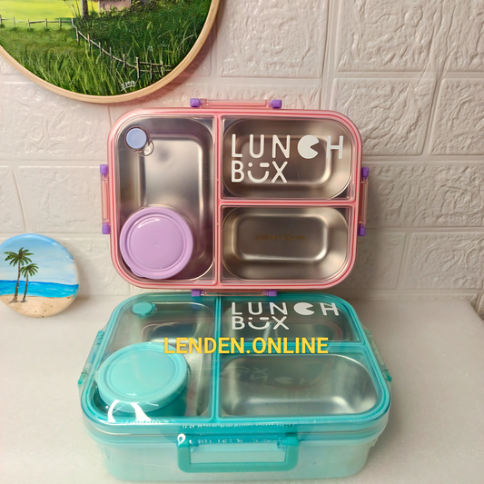 Perfect Portion Bento Lunch Box (Stainless Steel)