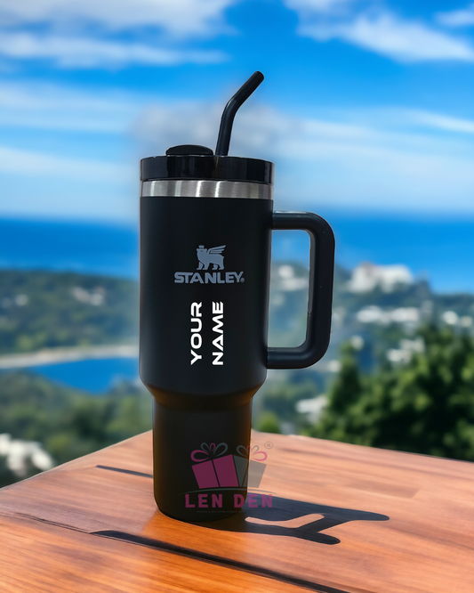 STANLEY TUMBLERS With Double Straw, Vacuum Insulated Stainless Steel Water Bottle for Home (1200 ml)