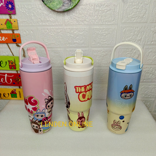 Lenden Tumbler with Straw – Vacuum Insulated Stainless Steel Water Bottle for Kids (900 ml)