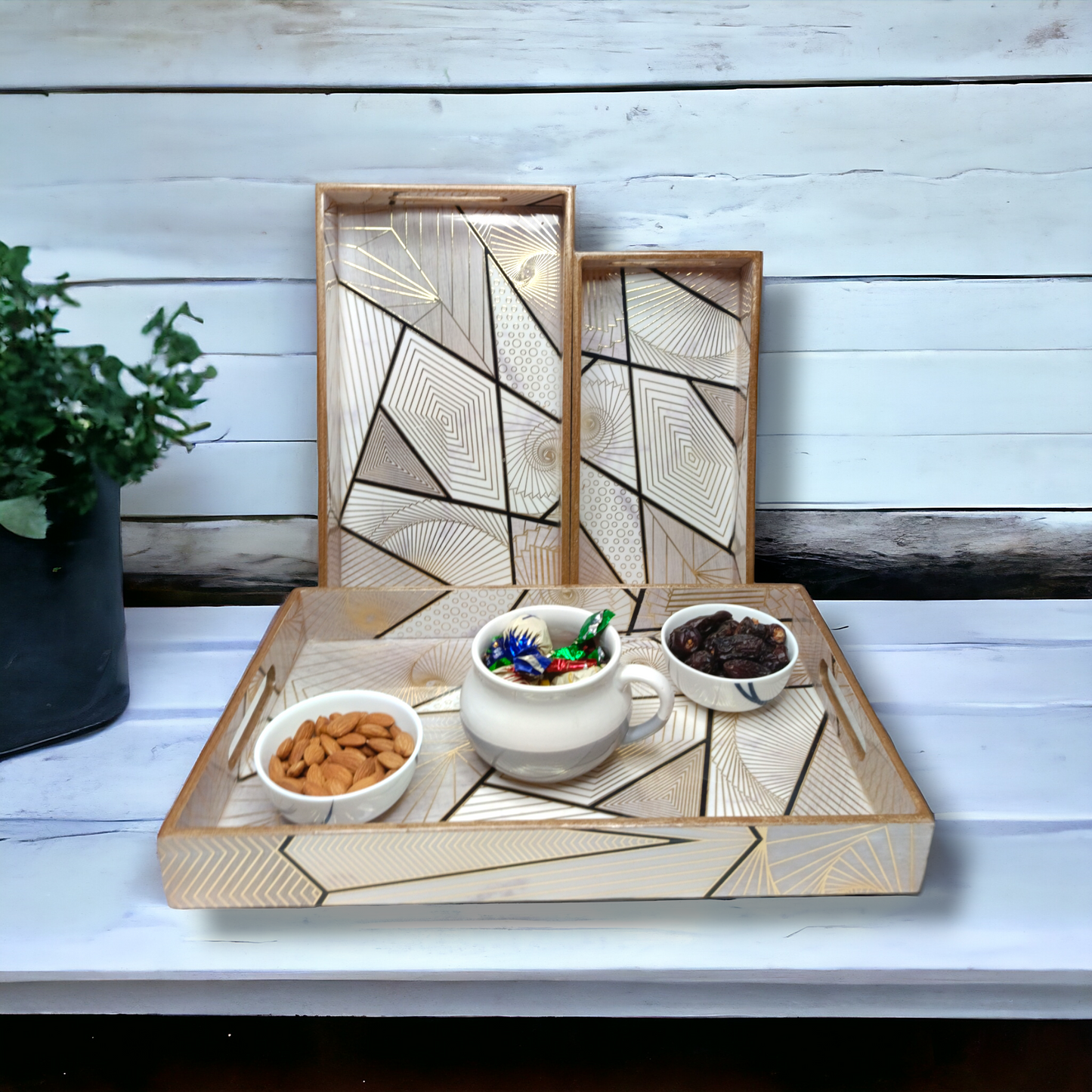 Premium Serving Tray Set Of 3 LD-52