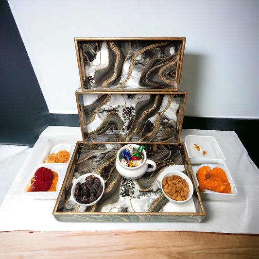 Premium Serving Tray Set Of 3 LD-54