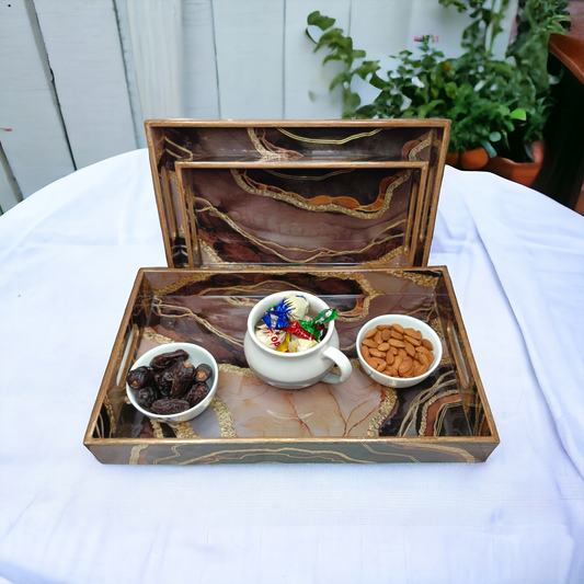 Premium Serving Tray Set Of 3 LD-58
