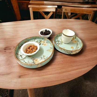 Round Wooden Serving Trays. LD-102.