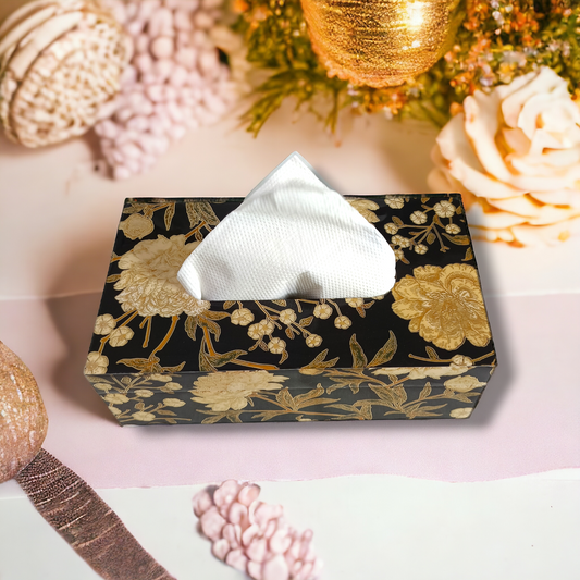 Premium quality resin wood tissue paper box LD-69-T