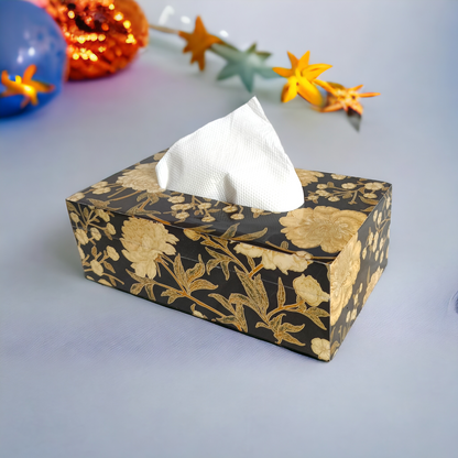 Premium quality resin wood tissue paper box LD-69-T