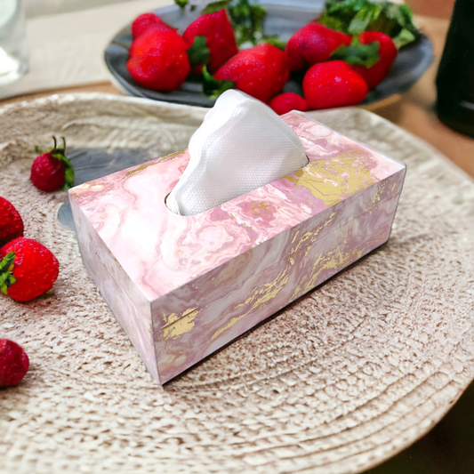 Premium quality resin wood tissue paper box LD-73-T