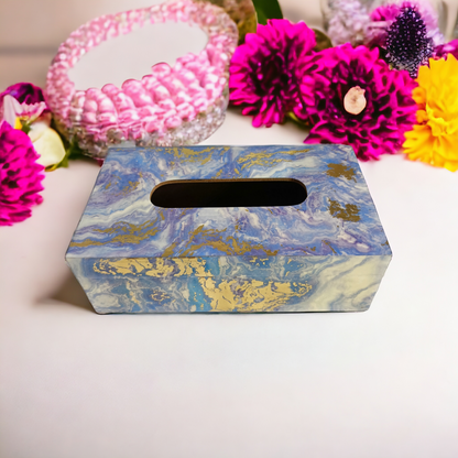 Premium quality resin wood tissue paper box LD-78-T