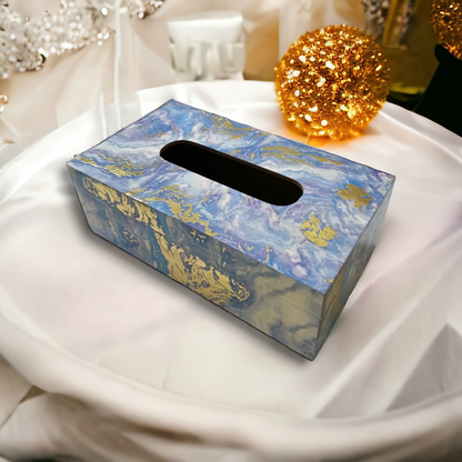 Premium quality resin wood tissue paper box LD-78-T