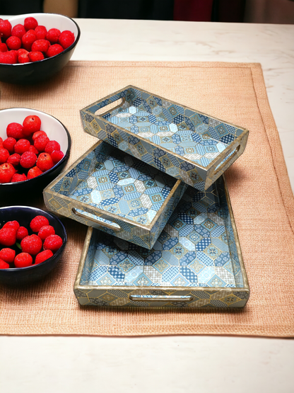 Premium Serving Tray Set Of 3 LD-68