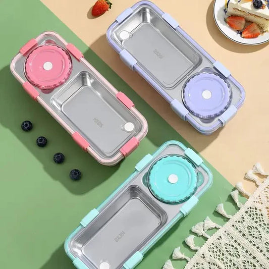 Sleek Bento Lunch Box (Stainless Steel)